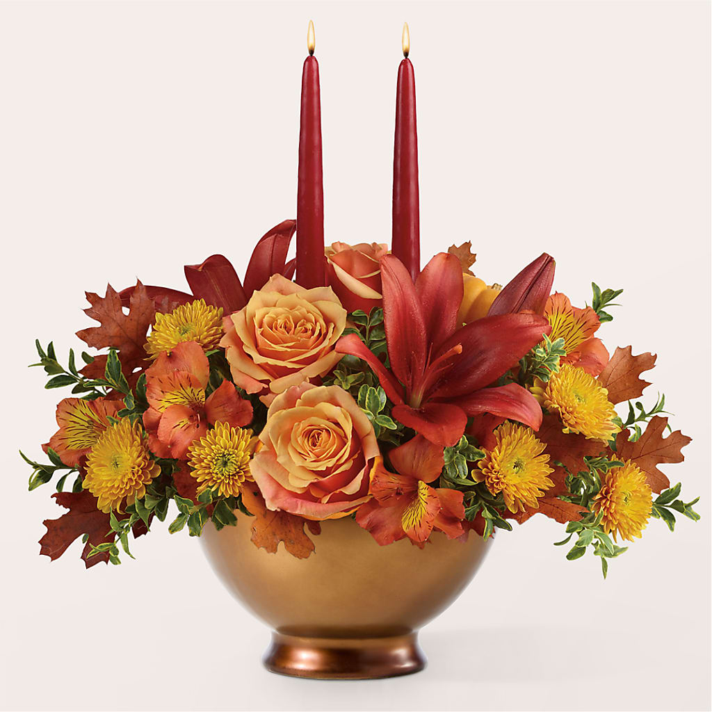 Harvest Table Centerpiece –  Rambling Rose Florist, Dunedin FL