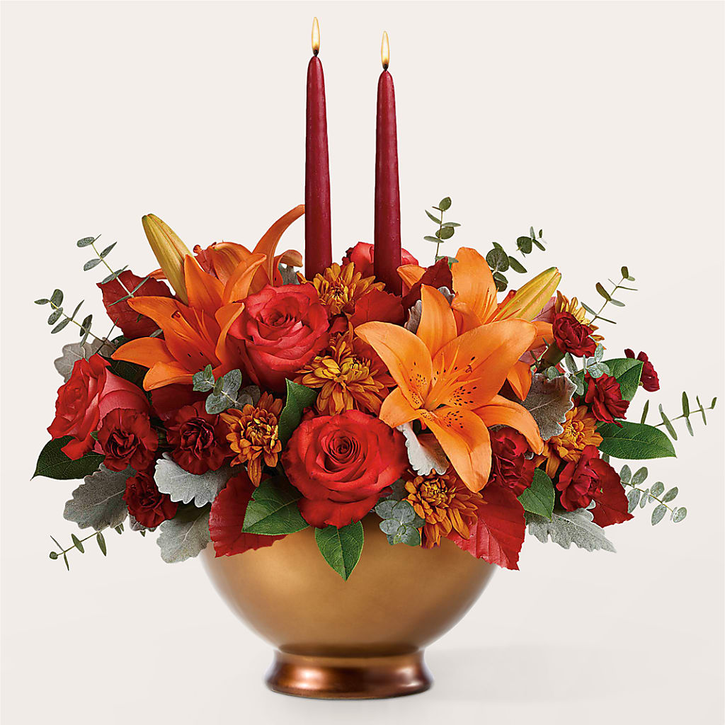 Fruits of Fall Centerpiece –  Rambling Rose Florist, Dunedin FL
