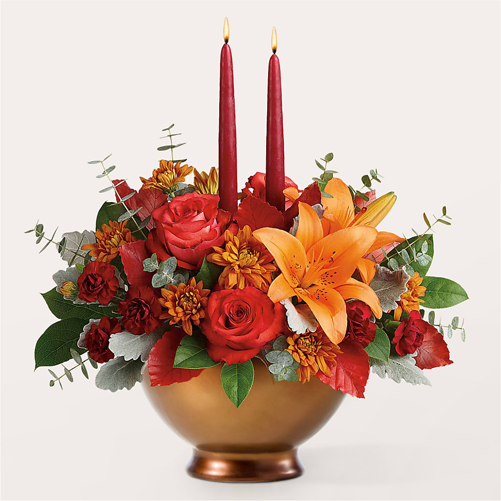 Fruits of Fall Centerpiece –  Rambling Rose Florist, Dunedin FL