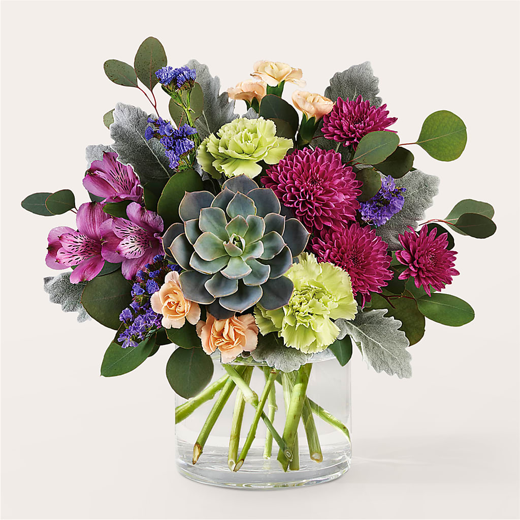Botanical Dream Bouquet – green, lavender, purple flower arrangement ...