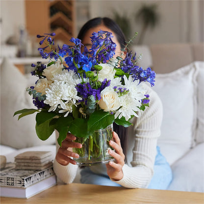 Cerulean Waves Bouquet –  Rambling Rose Florist, Dunedin FL