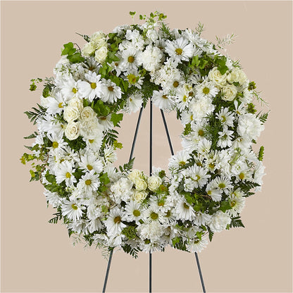 Faithful Wishes Wreath –  Rambling Rose Florist, Dunedin FL