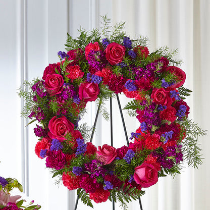 Calming Colors Wreath –  Rambling Rose Florist, Dunedin FL