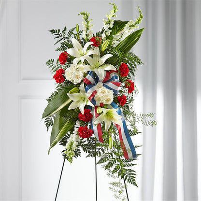 Stars of Life Standing Spray –  Rambling Rose Florist, Dunedin FL