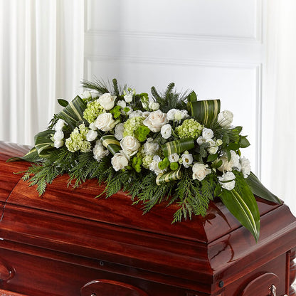 Hopeful Gesture Casket Spray –  Rambling Rose Florist, Dunedin FL