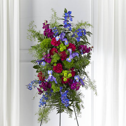Heavenly Skies Standing Spray –  Rambling Rose Florist, Dunedin FL
