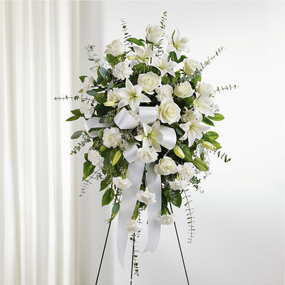 With Care Standing Spray –  Rambling Rose Florist, Dunedin FL