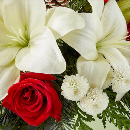 Seasonal Festivities Centerpiece –  Rambling Rose Florist, Dunedin FL