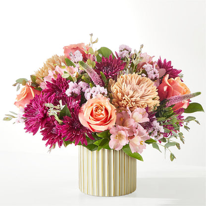 Berry Cobbler Bouquet with Ivory Vase –  Rambling Rose Florist, Dunedin FL