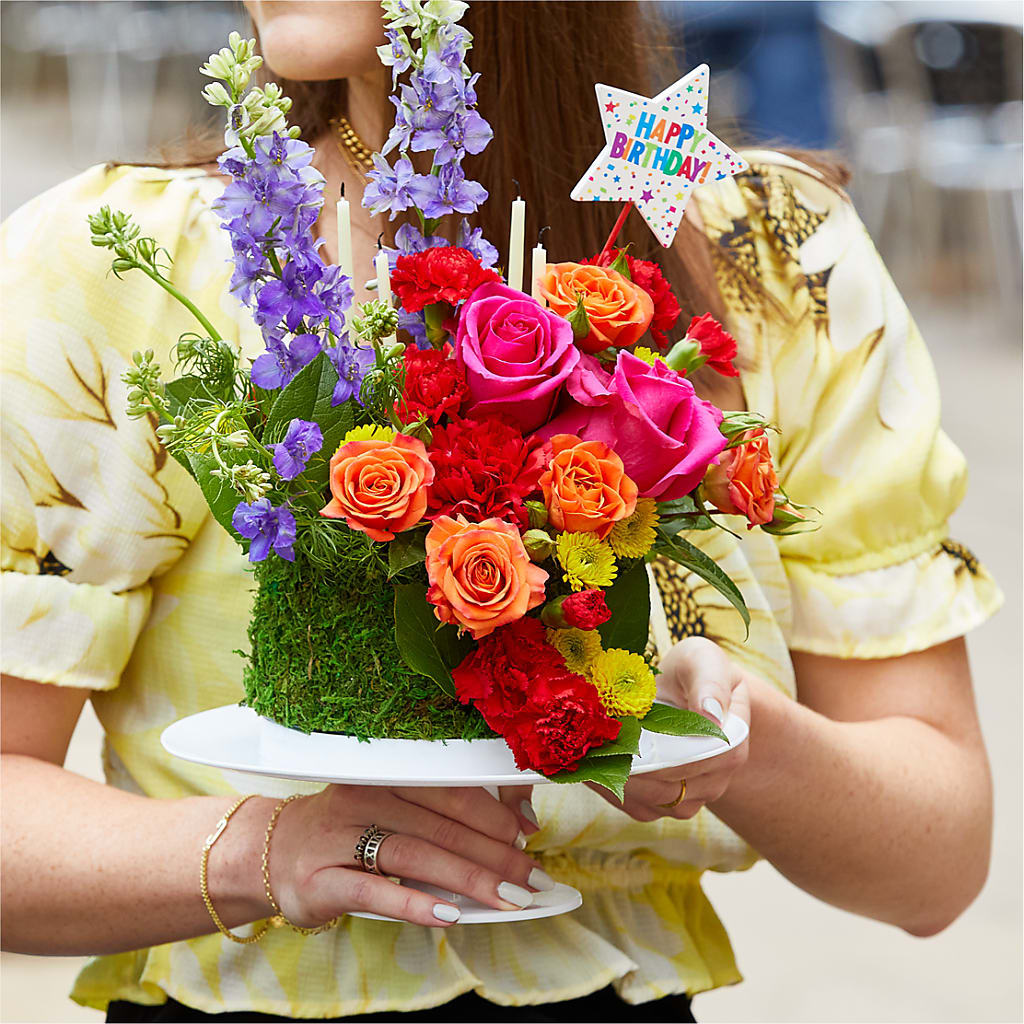 Best Year Yet Floral Cake –  Rambling Rose Florist, Dunedin FL