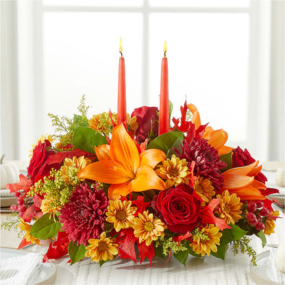 Autumn's Embrace Centerpiece –  Rambling Rose Florist, Dunedin FL