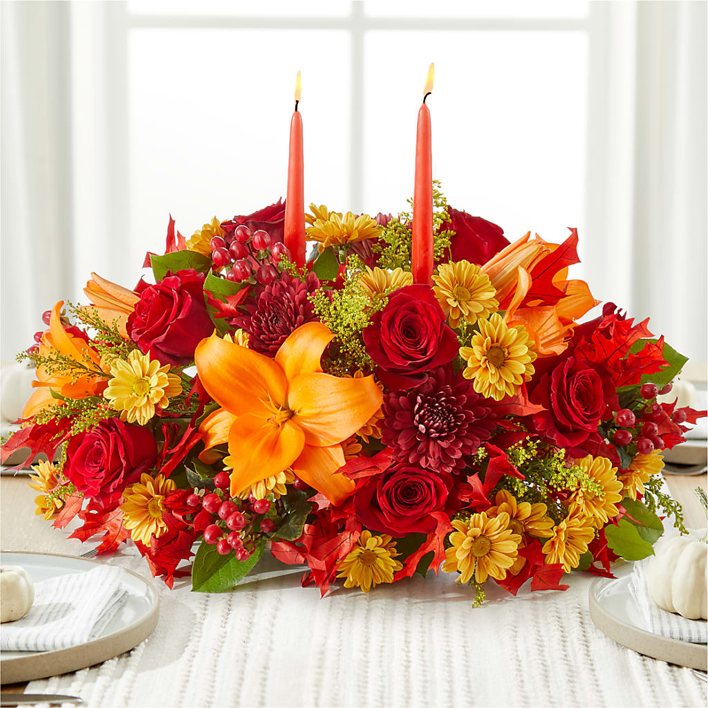 Autumn's Embrace Centerpiece –  Rambling Rose Florist, Dunedin FL
