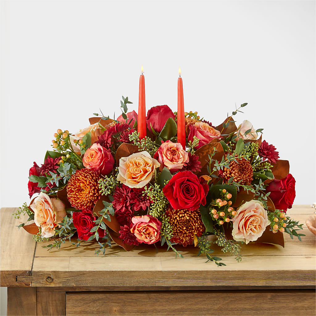 Gather Near Centerpiece –  Rambling Rose Florist, Dunedin FL
