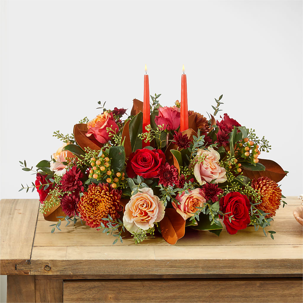Gather Near Centerpiece –  Rambling Rose Florist, Dunedin FL