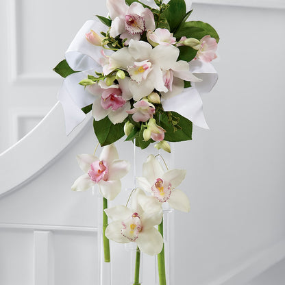 Perfect Entrance Pew Arrangement –  Rambling Rose Florist, Dunedin FL